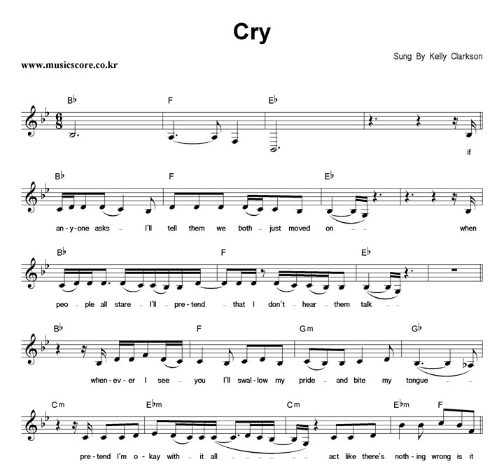 Kelly Clarkson Cry Ǻ