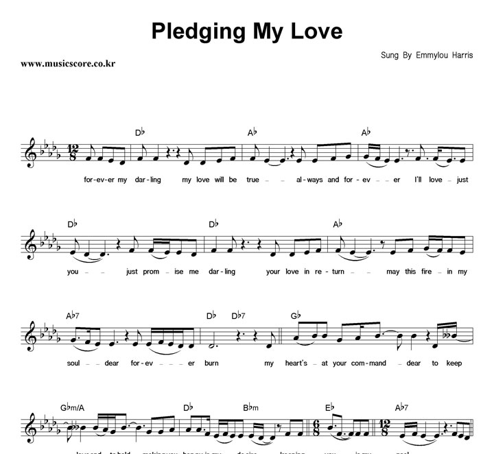 Emmylou Harris Pledging My Love Ǻ