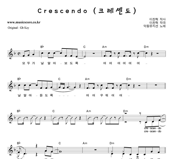 ǵ Crescendo (ũϵ)  FŰ Ǻ