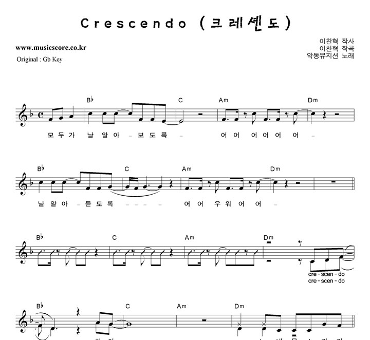 ǵ Crescendo (ũϵ)  FŰ Ǻ