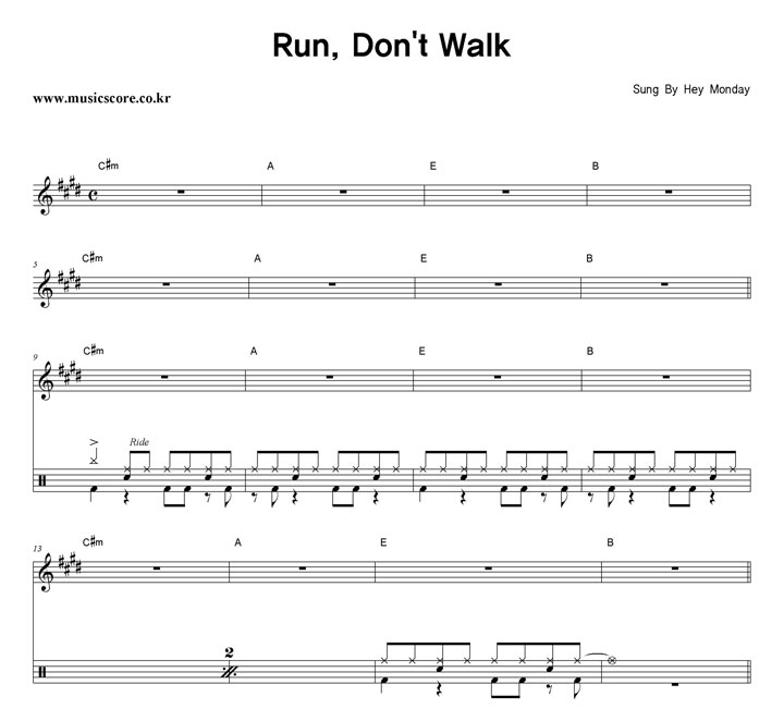 Hey Monday Run, Don't Walk  巳 Ǻ