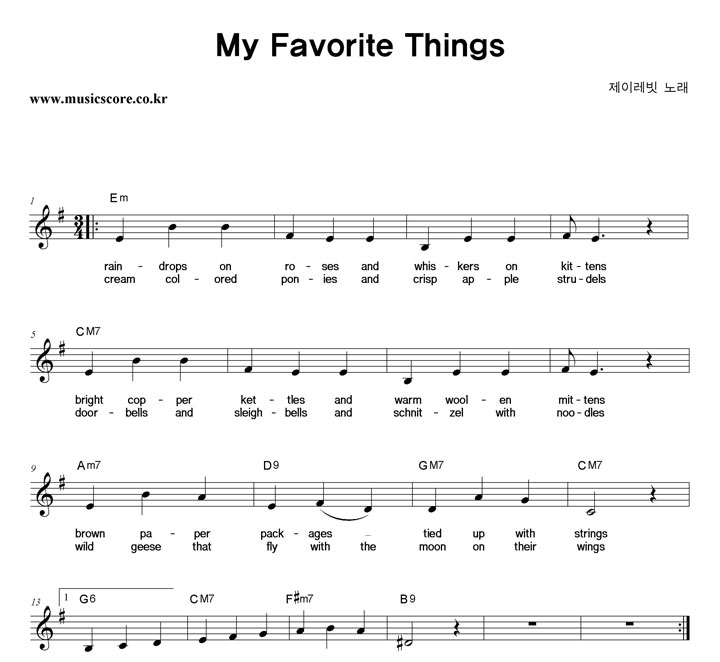 ̷ My Favorite Things Ǻ