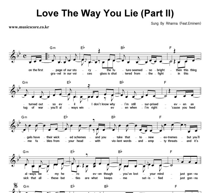 Rihanna Love The Way You Lie (PartII) Ǻ