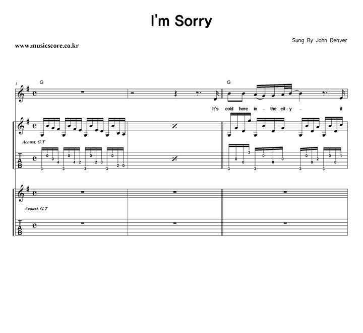 John Denver I'm Sorry Ÿ Ÿ Ǻ