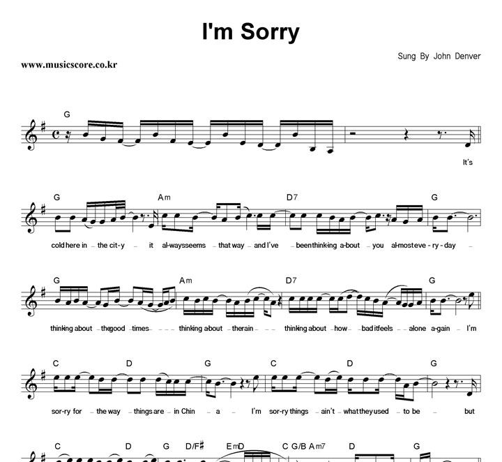 John Denver I'm Sorry Ǻ