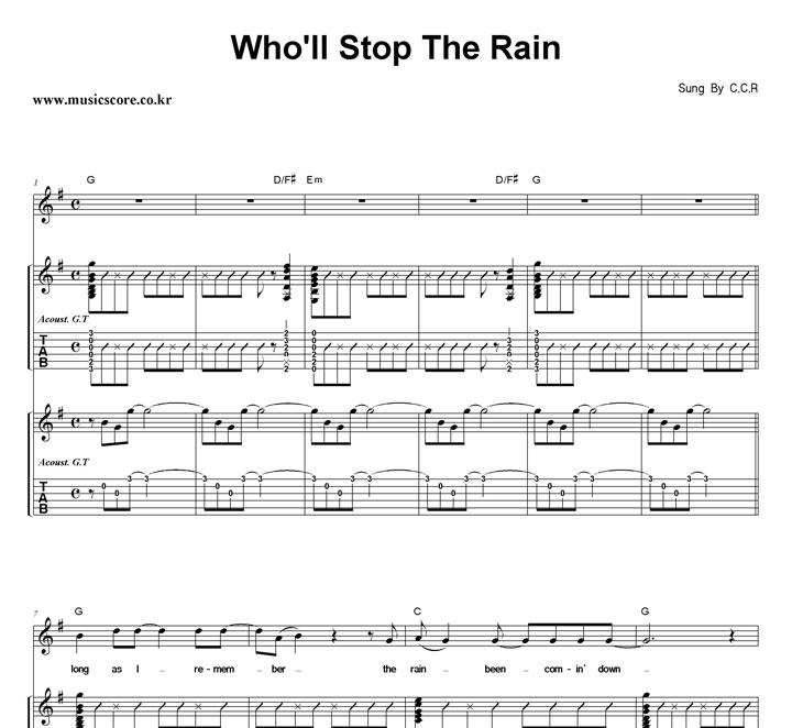 C.C.R Who'll Stop The Rain  Ÿ Ÿ Ǻ