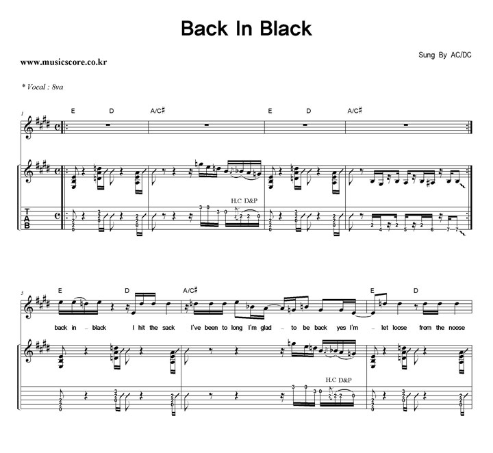 AC-DC Back In Black  Ÿ Ÿ Ǻ