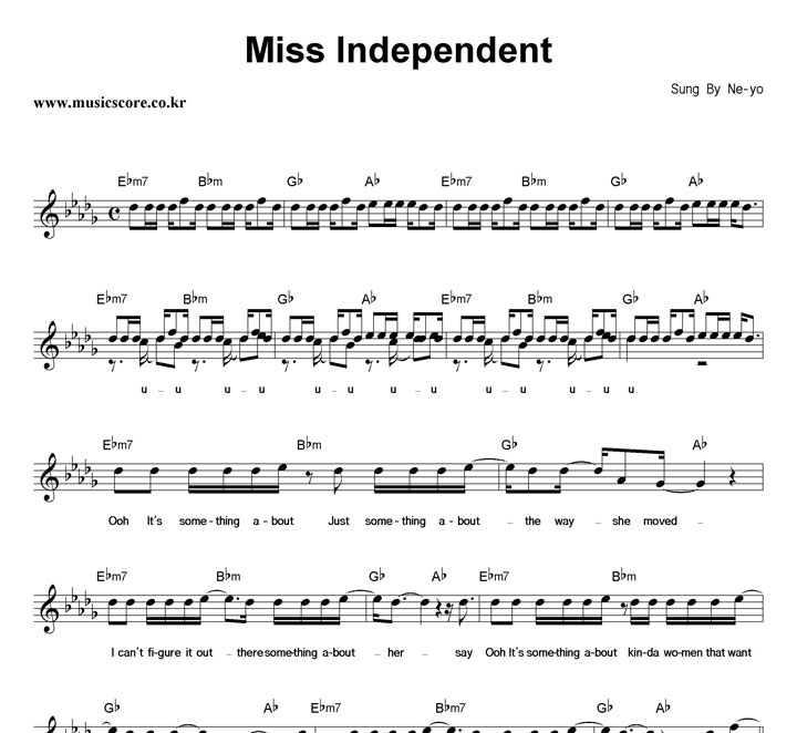 Ne-Yo Miss Independent Ǻ