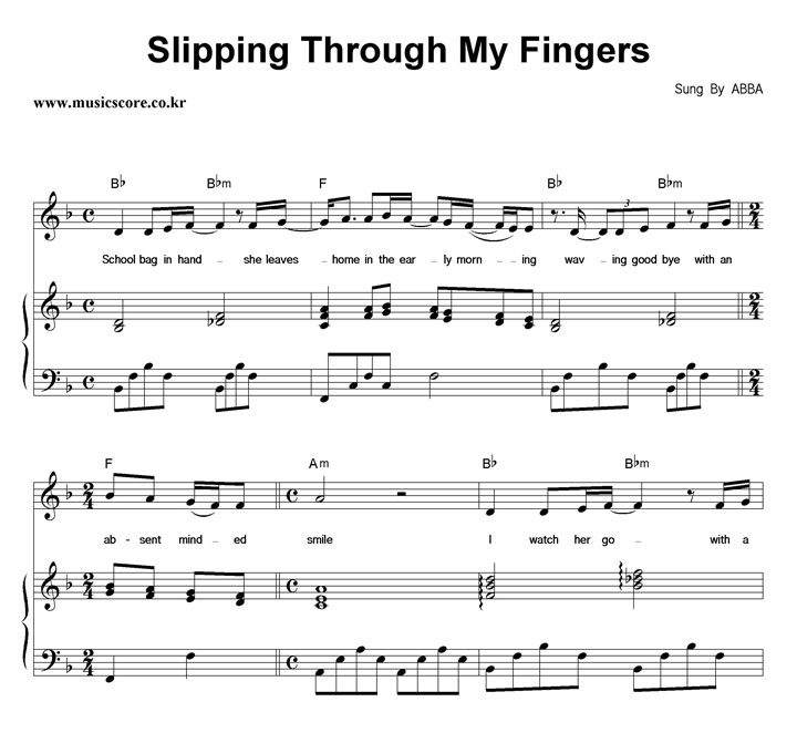 ABBA Slipping Through My Fingers ǾƳ Ǻ
