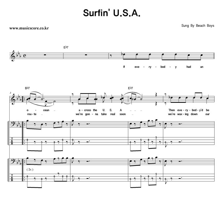 The Beach Boys Surfin' U.S.A  ̽ Ÿ Ǻ