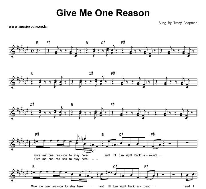 Tracy Chapman Give Me One Reason Ǻ