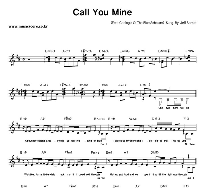 Jeff Bernat Call You Mine Ǻ