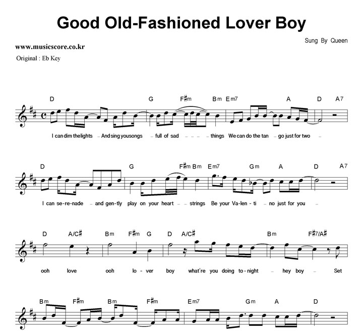 Queen Good Old-Fashioned Lover Boy  DŰ Ǻ