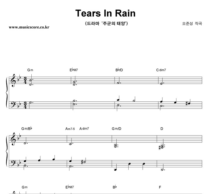 ؼ Tears In Rain ǾƳ Ǻ