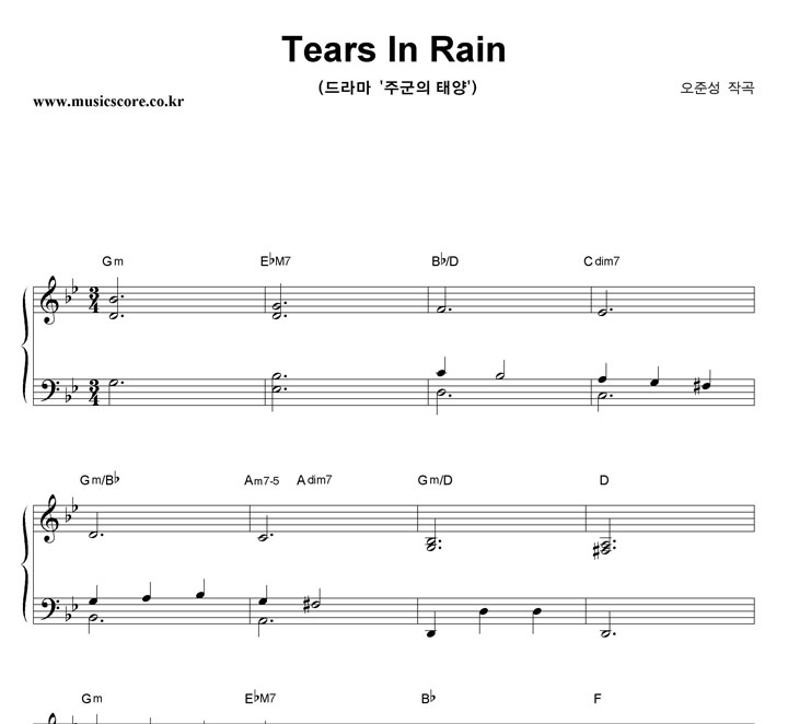 ؼ Tears In Rain ǾƳ Ǻ
