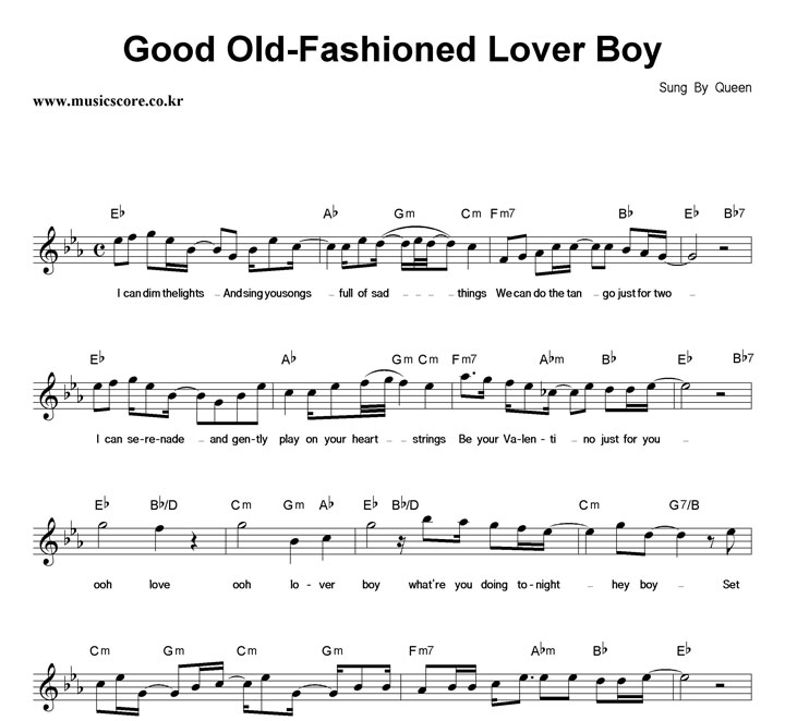 Queen Good Old-Fashioned Lover Boy Ǻ