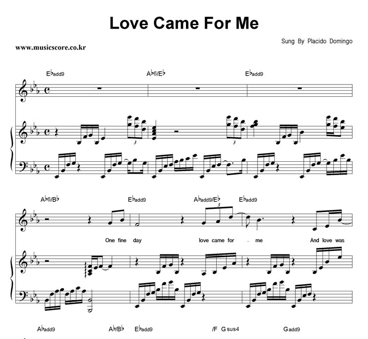 Placido Domingo Love Came For Me ǾƳ Ǻ