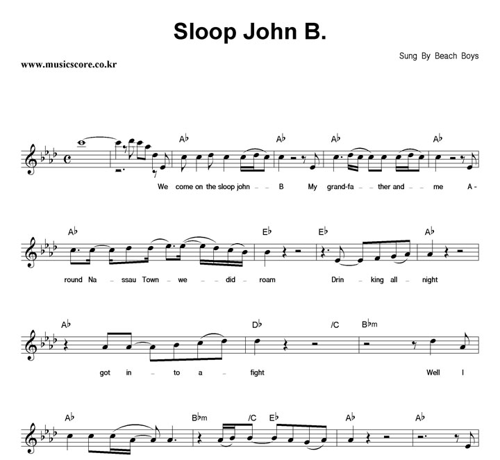 The Beach Boys Sloop John B. Ǻ