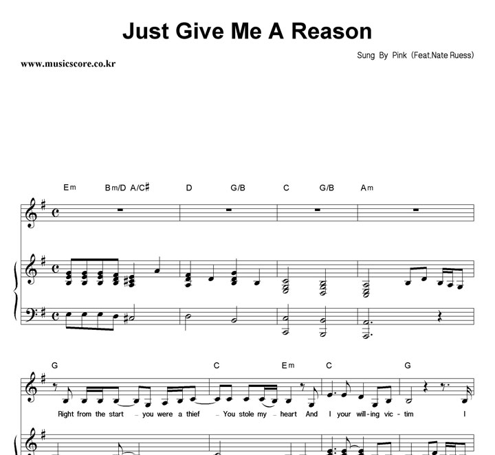 Pink Just Give Me A Reason (Feat. Nate Ruess Of Fun.) ǾƳ Ǻ