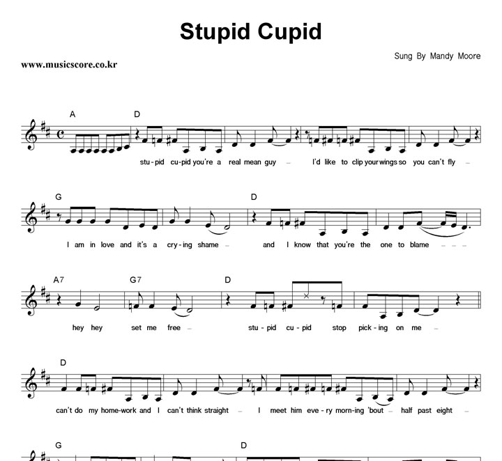 Mandy Moore Stupid Cupid Ǻ
