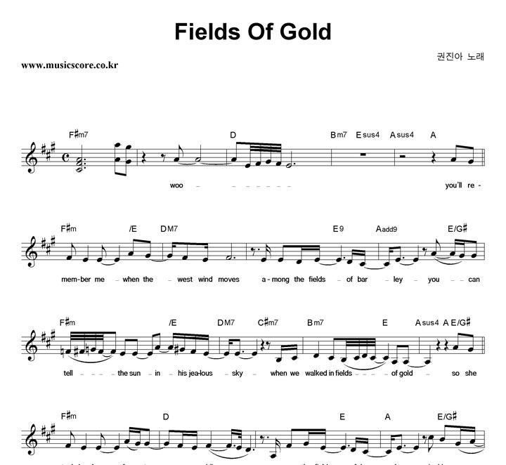  Fields Of Gold Ǻ