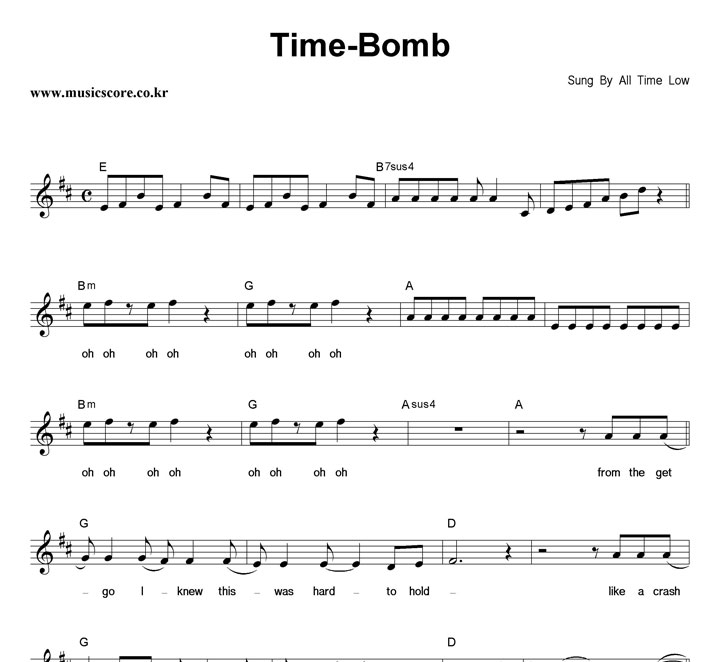 All Time Low Time-Bomb Ǻ