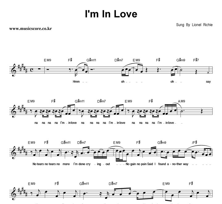 Lionel Richie I'm In Love Ǻ
