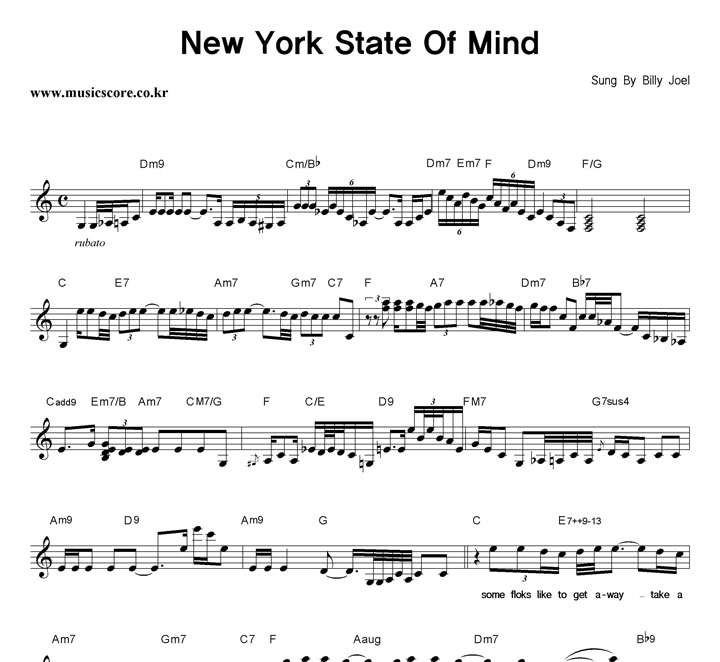 Billy Joel New York State Of Mind Ǻ
