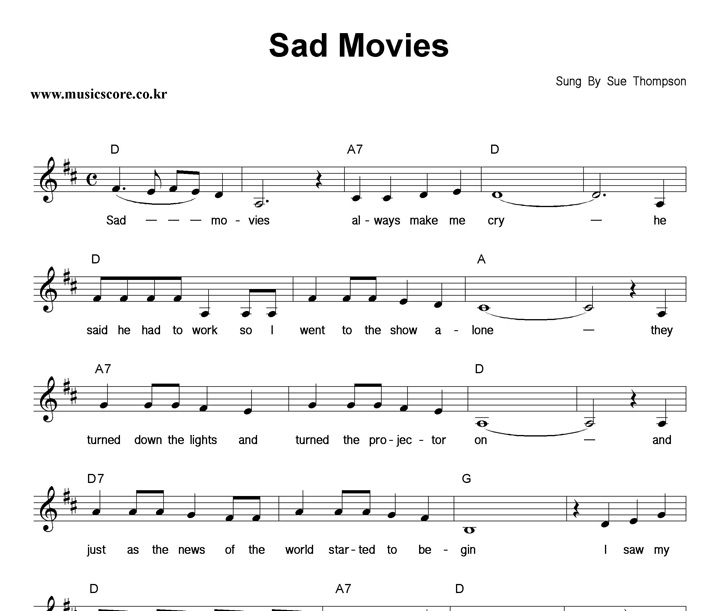 Sue Thompson Sad Movies Ǻ