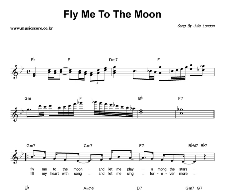 Julie London Fly Me To The Moon Ǻ