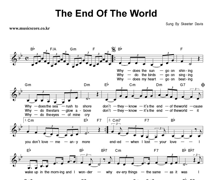 Skeeter Davis The End Of The World Ǻ
