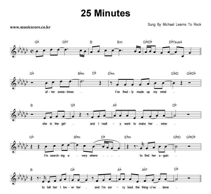 Michael Learns To Rock 25 Minutes Ǻ