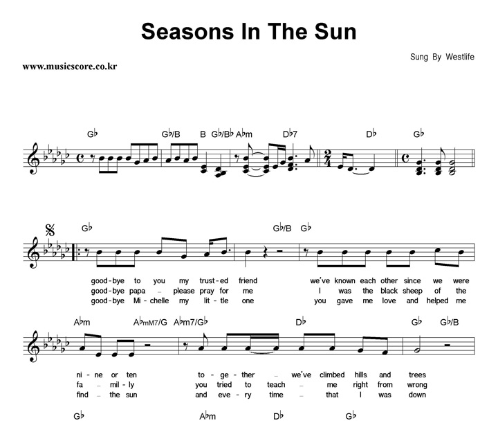 Westlife Seasons In The Sun Ǻ
