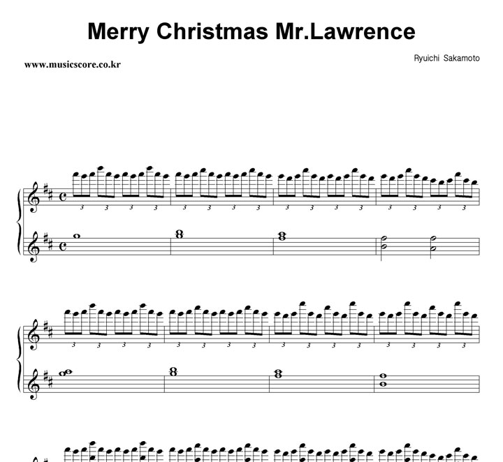Ryuichi Sakamoto Merry Christmas Mr.Lawrence ǾƳ Ǻ