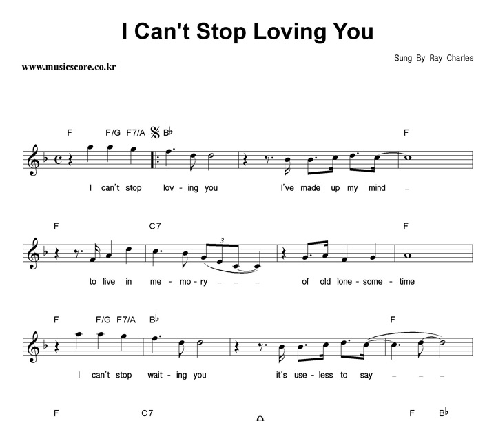 Ray Charles I Can't Stop Loving You Ǻ