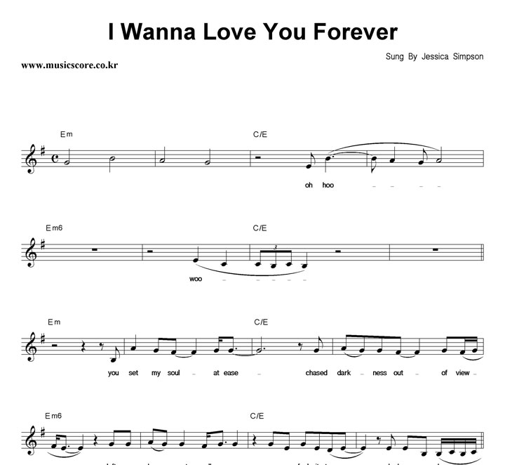 Jessica Simpson I Wanna Love You Forever Ǻ