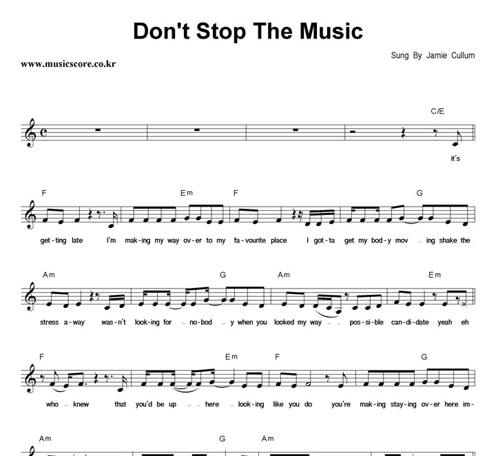 Jamie Cullum Don't Stop The Music Ǻ