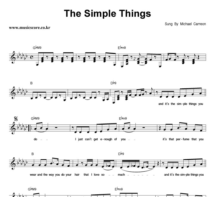 Michael Carreon The Simple Things Ǻ