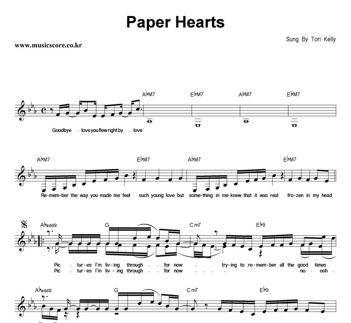 ToriKelly Paper Hearts Ǻ