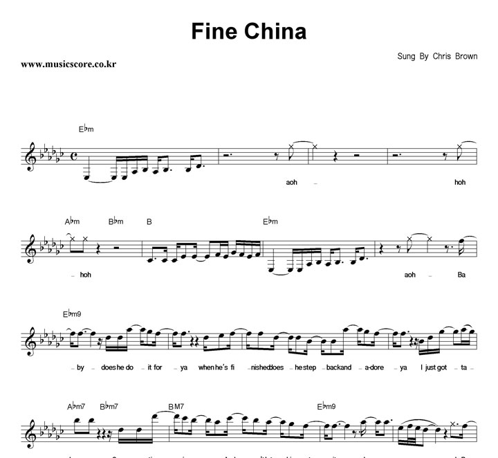 Chris Brown Fine China Ǻ