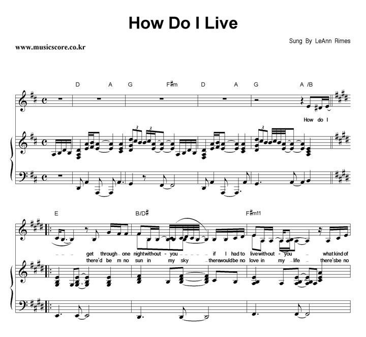 LeAnn Rimes How Do I Live ǾƳ Ǻ