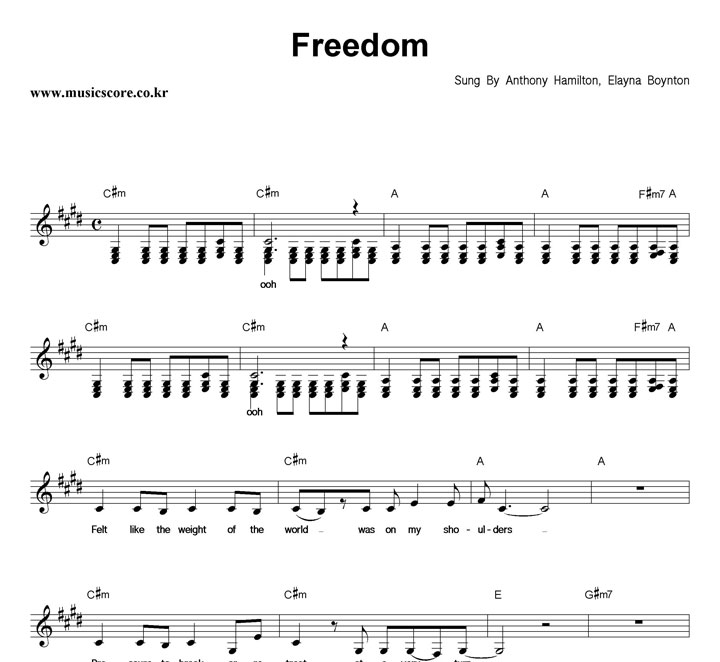 Anthony Hamilton, Elayna Boynton Freedom Ǻ
