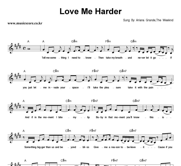 Ariana Grande,The Weeknd Love Me Harder Ǻ