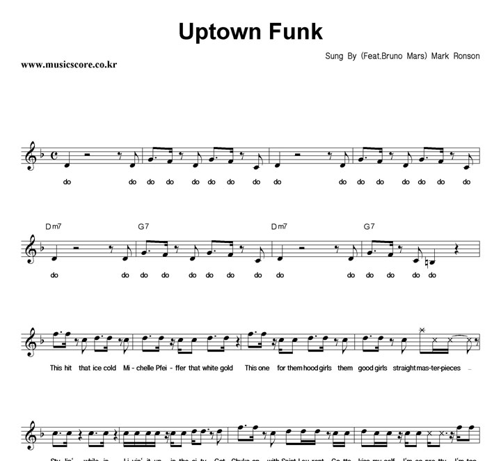 Mark Ronson Uptown Funk (Feat.Bruno Mars) Ǻ