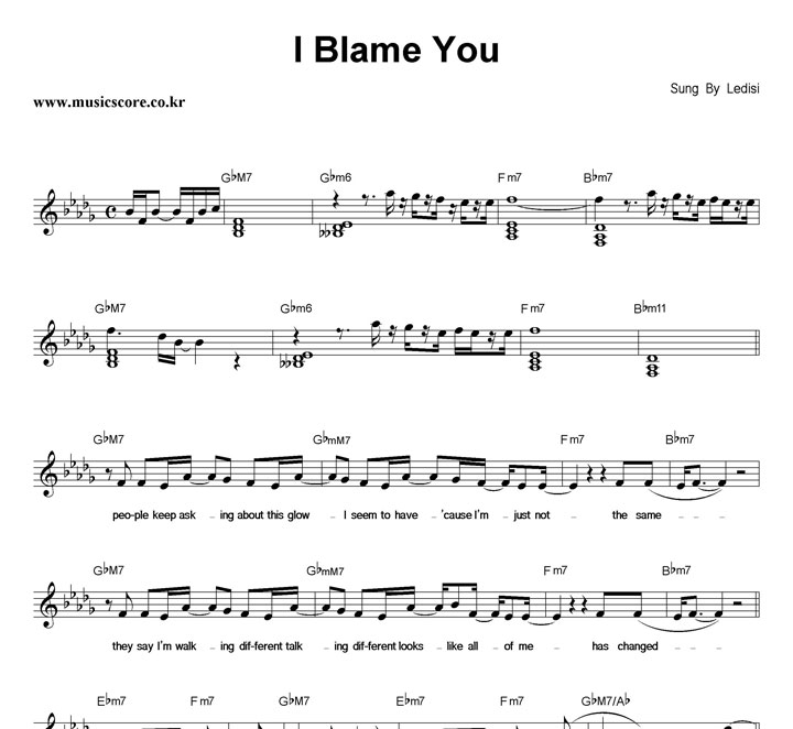 Ledisi I Blame You Ǻ