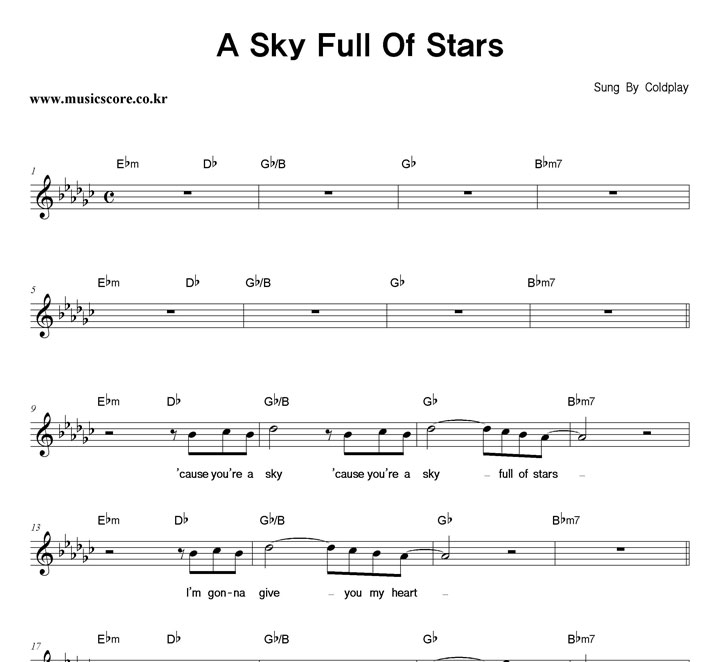 Coldplay A Sky Full Of Stars Ǻ