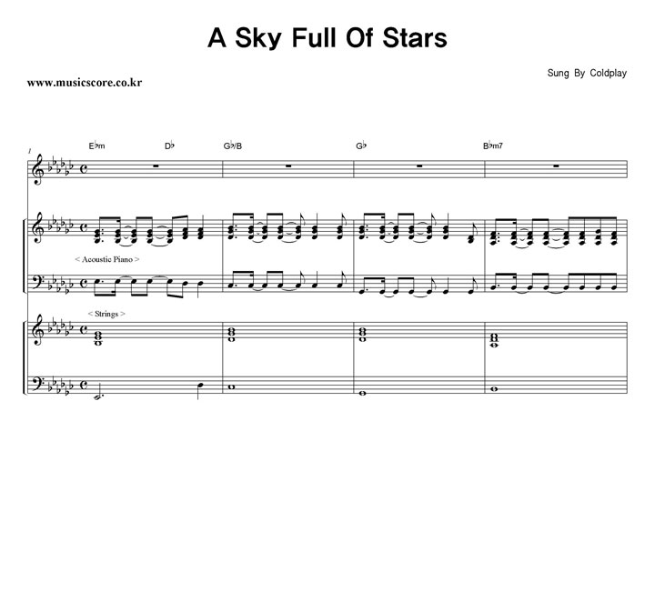 Coldplay A Sky Full Of Stars  Ű Ǻ