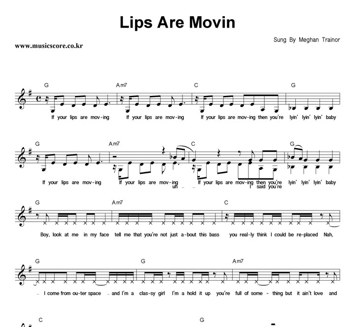 Meghan Trainor Lips Are Movin Ǻ