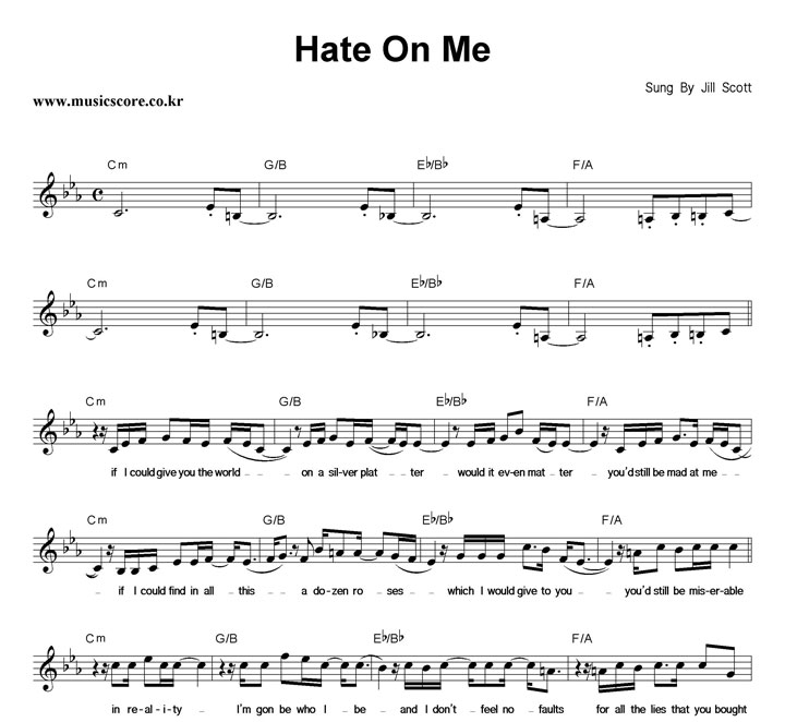 Jill Scott Hate On Me Ǻ