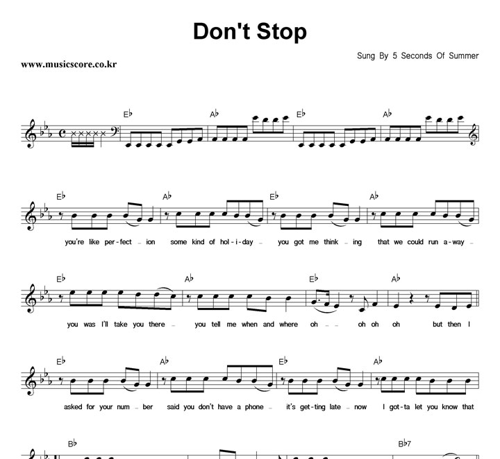 5 Seconds Of Summer Don't Stop Ǻ